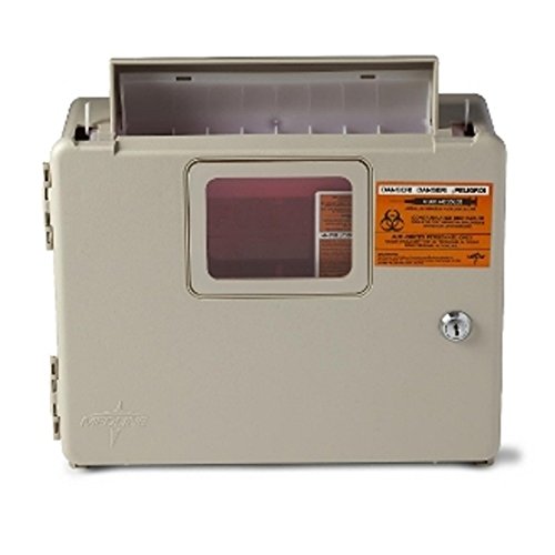 Book Cover Medline MDS707953 Locking Sharps Container Cabinet
