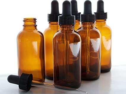 Book Cover Amber Glass Bottles with Glass Eye Droppers for Essential Oils and Liquids, 15 ml, Pack of 12