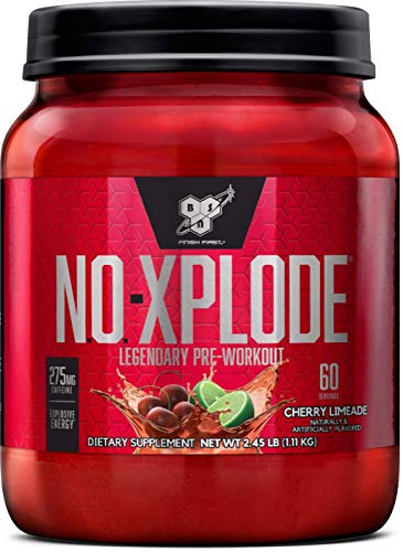 Book Cover BSN N.O.-XPLODE Pre-Workout Supplement with Creatine, Beta-Alanine, and Energy, Flavor: Cherry Limeade, 60 Servings