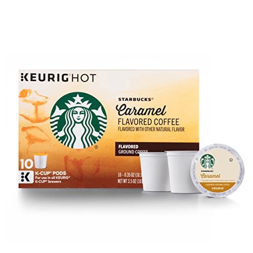 Book Cover Starbucks Caramel Flavored Medium Roast Single Cup Coffee for Keurig Brewers, 6 Boxes of 10 (60 Total K-Cup pods)