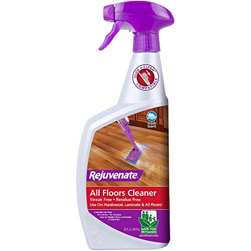 Book Cover Rejuvenate High Performance All-Floors and Hardwood No Bucket Needed Floor Cleaner Powerful PH Balanced Shine with Shine Booster Technology Low VOC Best in Class Products 32oz