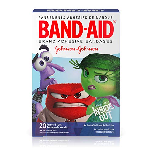 Book Cover Band-Aid Brand Adhesive Bandages, Disney/Pixar Inside Out Characters, Assorted Sizes, 20 ct