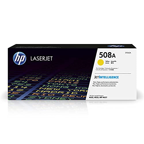 Book Cover HP 508A | CF362A | Toner-Cartridge | Yellow | Works with HP Color LaserJet Enterprise M553 series, M577 series