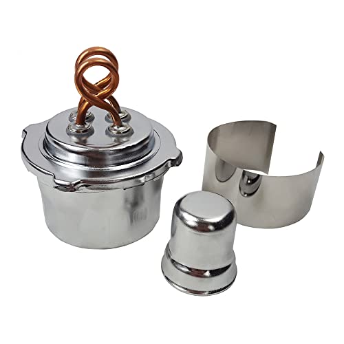 Book Cover GSC International 42002 Alcohol Burner with Dual Wick, 100 mL Capacity,Silver/Bronze