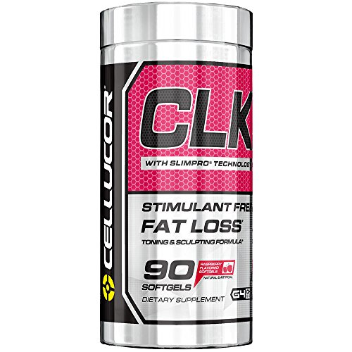 Book Cover Cellucor CLK Fat Burner for Weight Loss with CLA, Conjugated Linoleic Acid, Raspberry Ketones, L-Carnitine, 90 Softgels