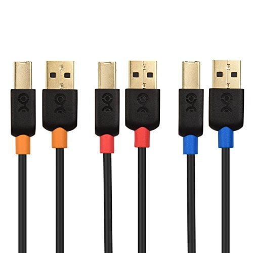 Book Cover Cable Matters 3-Pack USB 2.0 A to B USB Printer Cable - 10 Feet