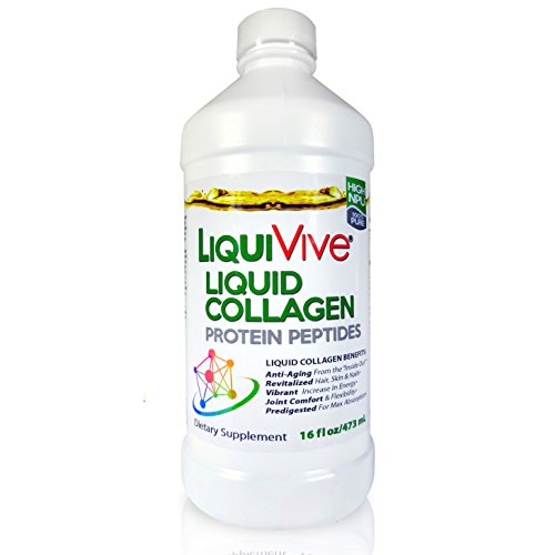 Book Cover LiquiVive Liquid Collagen Protein Peptides | Pure Hydrolyzed Super Multi Collagen Hydrolysate Drink | Higher Absorption Than Collagen Powder Pills & Capsules | Colageno Liquido Hidrolizado