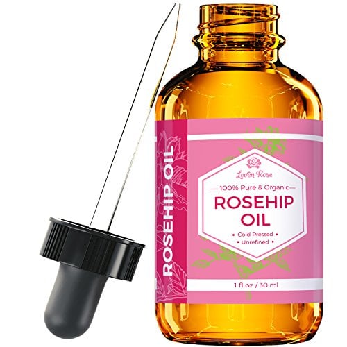 Book Cover Leven Rose Rosehip Oil - 100% Organic Cold Pressed Natural & Pure Unrefined Rosehip Seed Oil Serum for Face, Hair, and Dry Skin As a Natural Botanical Antioxidant for Scars, Wrinkles, Body, Lips, Fine Lines and Acne - 1 Ounce (1 Oz) In Dark Ambe
