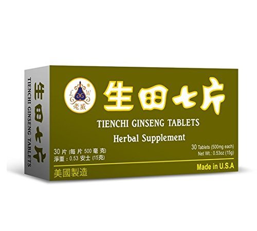 Book Cover Lao Wei Notoginseng Formula - Tienchi Ginseng Tablets Herbal Supplement Helps for Promote Circulation & The Body's General Well Being 500mg 30 Tablets Made in USA