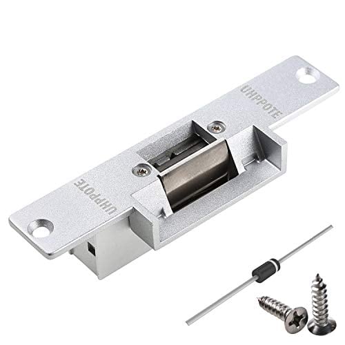 Book Cover UHPPOTE Electric Strike Door Lock Fail-Secure for Access Control System Deadlatches or Cylindrical Locksets