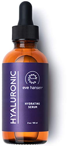 Book Cover Eve Hansen Hyaluronic Acid Serum for Face (2 oz) | Hydrating Face Serum with Vitamin C + E, Wrinkle Filler, Moisturizer, and Natural Plumper | Cruelty Free, Vegan Anti Aging Serum