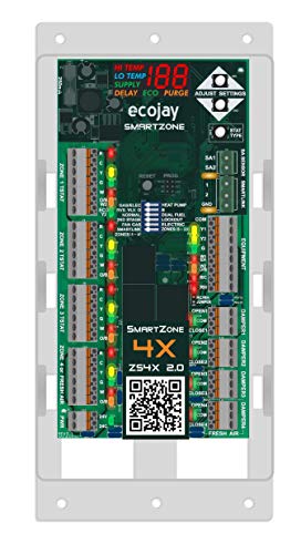 Book Cover SmartZone-4X Control - 4 zone controller KIT w/Temp sensor - Universal Replacement for honeywell zoning panel truezone hz432 & more