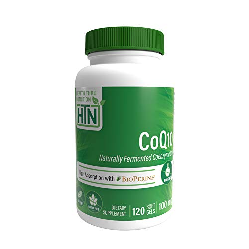 Book Cover CoQ10 w/BioPerine 100mg 120 Softgels High Absorption, Non-GMO, Soy-Free, 100% Natural Coenzyme Q-10