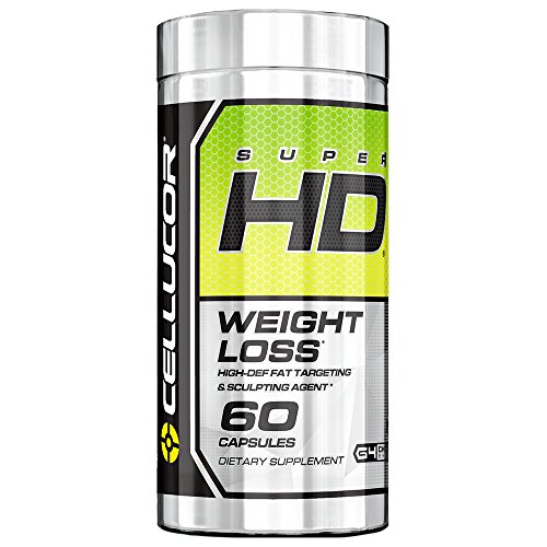 Book Cover Cellucor Super HD Thermogenic Fat Burner, Appetite Suppressant & Metaboltism Booster for Weight Loss, 60 Capsules, G4