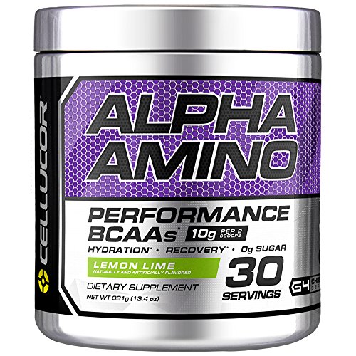 Book Cover Cellucor Alpha Amino EAA & BCAA Recovery Powder, Essential & Branched Chain Amino Acids Supplement, Lemon Lime, 30 Servings