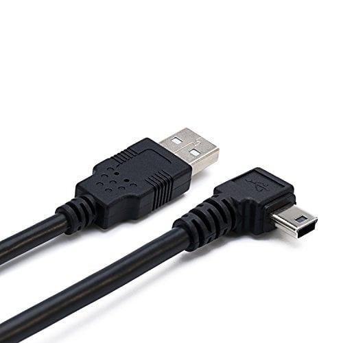 Book Cover CableDeconn 180CM USB A male to Mini USB B 5Pin Male Right Angle Adapter Data Charge Sync Cable