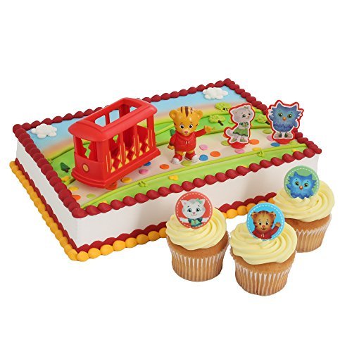 Book Cover Daniel Tiger Officially Licensed 24 Cupcake Topper Rings by Bakery Crafts