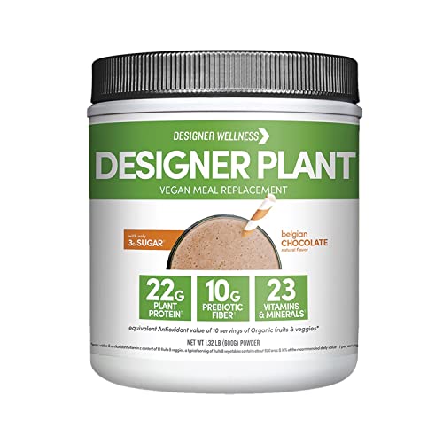 Book Cover Designer Protein Essential 10 100% Plant-Based Meal Replacement, Belgian Chocolate, 1.32 Pound