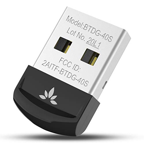 Book Cover Avantree DG40S Bluetooth USB Adapter for PC Laptop Computer Desktop, Bluetooth Dongle for Bluetooth Headset, Speaker, Keyboard, Mouse and More, Support All Windows 10 8.1 8 7 XP Vista