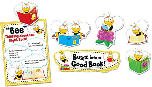Book Cover Carson Dellosa Bulletin Board Set, Buzz-Worthy Bees Reading (110283)