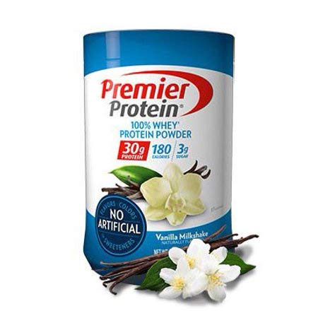 Book Cover Premier Protein Whey Powder, Vanilla Milkshake, 3 Pound