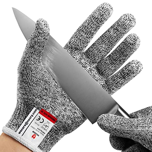 Book Cover NoCry Premium Cut Resistant Gloves Food Grade — Level 5 Protection; Ambidextrous; Machine Washable; Superior Comfort and Dexterity; Lightweight Protective Gloves; Complimentary eBook