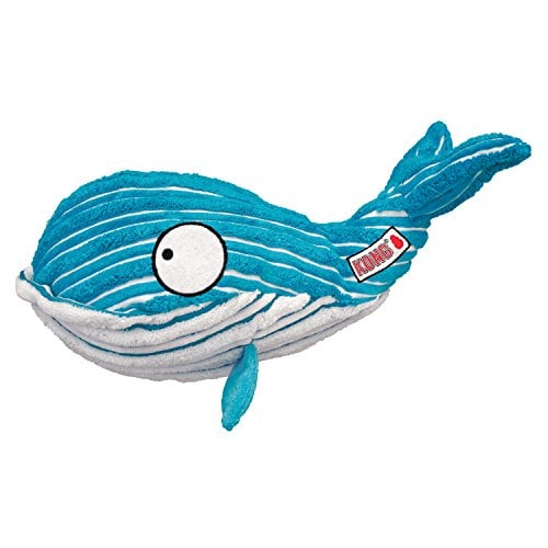 Book Cover KONG - CuteSeas Whale - Corduroy Plush Dog Toy - For Large Dogs