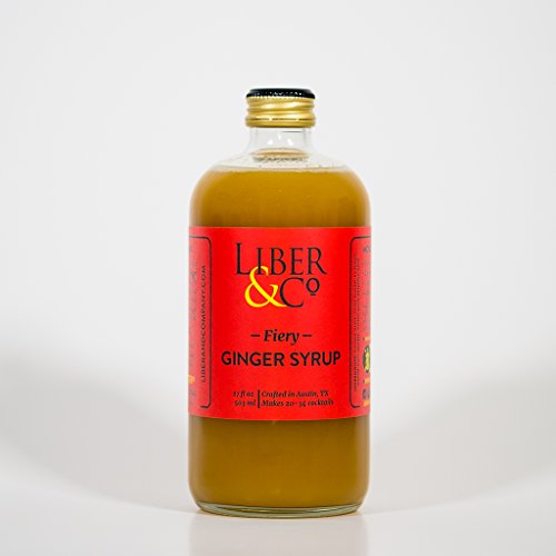 Book Cover Liber & Co. Fiery Ginger Syrup (17oz)