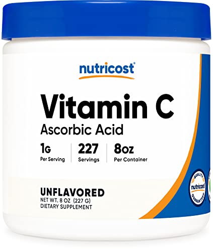 Book Cover Nutricost Ascorbic Acid Powder (Vitamin C) 0.5 LBS (8 Ounce)