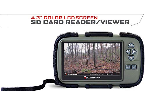 Book Cover Stealth Cam SD Card Reader and Viewer with 4.3