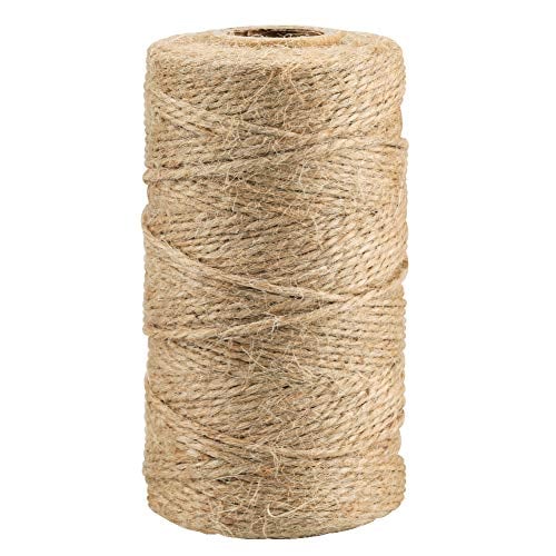 Book Cover KINGLAKE 328 Feet Natural Jute Twine Best Arts Crafts Gift Twine Christmas Twine Durable Packing String
