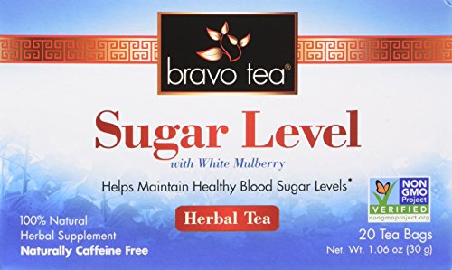 Book Cover BRAVO TEAS - Sugar Level Herbal Tea - 20 Tea Bags (1.06 oz./30 g)