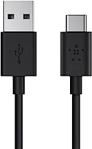 Book Cover Belkin F2CU032bt06-BLK USB-IF Certified 2.0 USB-A to USB-C (USB Type C) Charge Cable, 6 Feet / 1.8 Meters