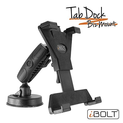 Book Cover iBOLT Tabdock BizMount -Holder /Mount with suction cup base- for your windshield , Dashboard , or desk - compatible with all 7