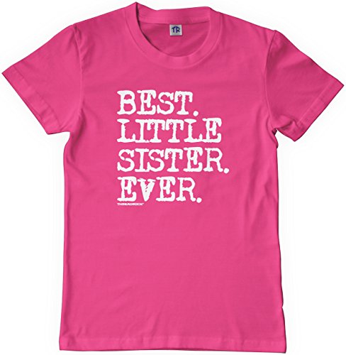 Book Cover Threadrock Big Girls' Best Little Sister Ever Youth T-Shirt
