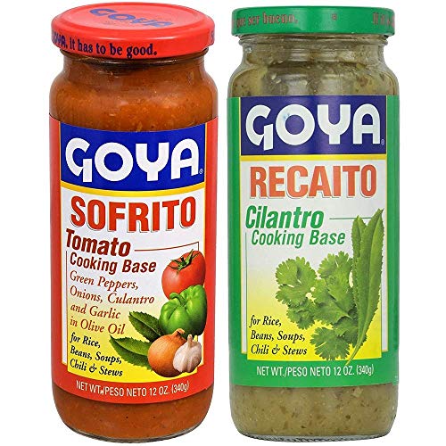 Book Cover Goya Recaito & Goya Sofrito Cooking Base 2 - 12 Oz Jars (1 of Each)