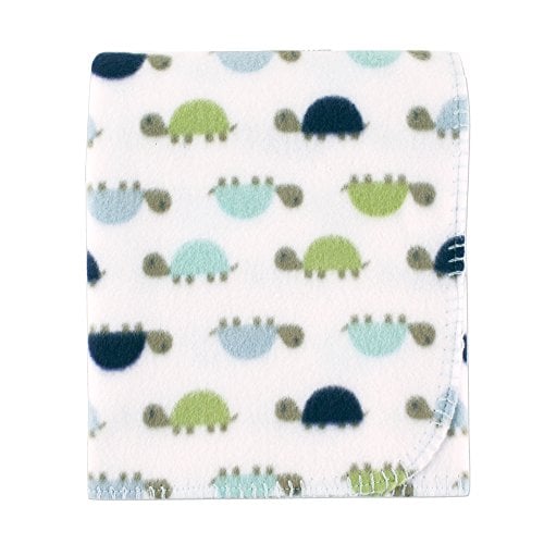 Book Cover Luvable Friends Unisex Baby Fleece Blanket, Turtle, One Size