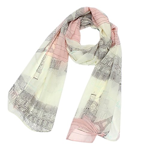 Book Cover Polytree Women's Voile Eiffel Tower Scarf