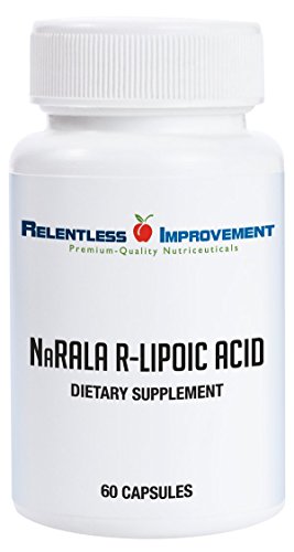 Book Cover Relentless Improvement Na-R-Ala R-Alpha-Lipoic Acid 300mg Active from 375mg Total Fill