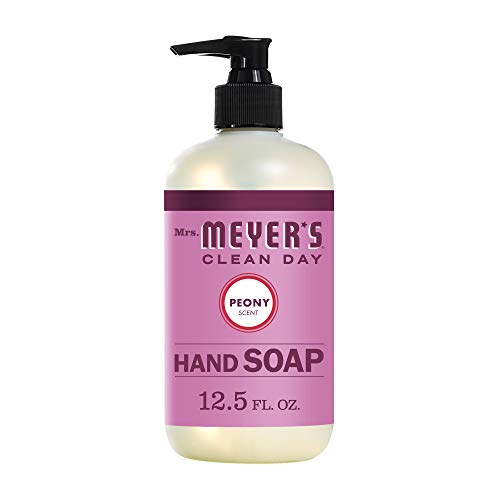 Book Cover Mrs. Meyer's Clean Day Liquid Hand Soap, Cruelty Free and Biodegradable Formula, Peony Scent, 12.5 oz