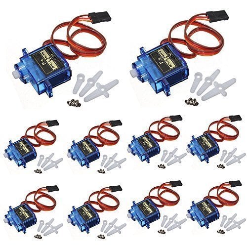 Book Cover J-DealÂ® 10x Pcs SG90 Micro Servo Motor 9G RC Robot Helicopter Airplane Boat Controls