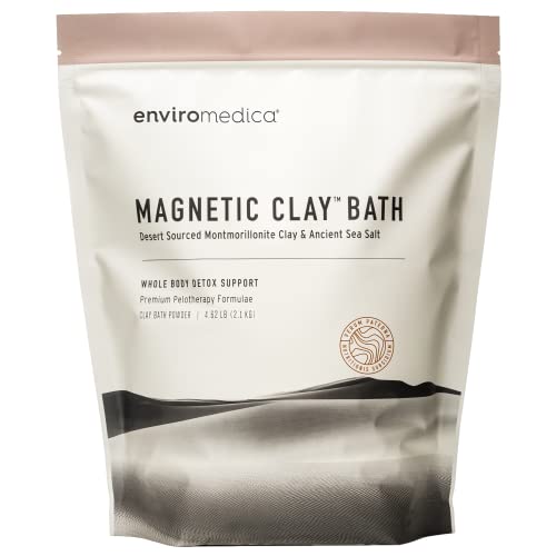 Book Cover Magnetic Bentonite Clay Detox Bath â€“ Sodium Bentonite, Calcium Bentonite, & Himalayan Salt â€“ Healing Clay to Remove Environmental Toxins for a Whole Body Detox â€“ Health & Beauty Clay by Enviromedica