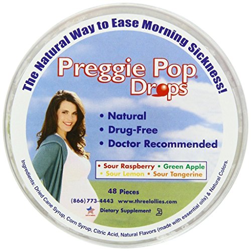 Book Cover Preggie Pop Drops Morning Sickness - Assorted Preggie Pops for Morning Sickness Relief. Yummy Candy Drops for Pregnancy Nausea Relief. Soothing Nausea Relief for Pregnant Women. 48 Count