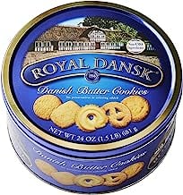 Book Cover Royal Dansk Danish Cookies Tin, butter, 24 Ounce
