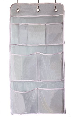 Book Cover MISSLO Hanging Mesh Pockets Hold 340oz/1000ml Shampoo Shower Organizer with Over The Door Hooks
