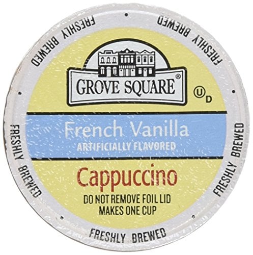 Book Cover 40-count cups Portion Packs for Keurig K-cup Brewers, Grove Square Cappuccino