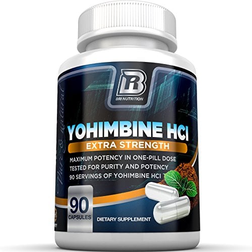 Book Cover BRI Nutrition Yohimbine HCI - 2.5mg Yohimbe HCL Supplement Natural Metabolism Booster for Fat Burning, Weight Loss and Enhanced Performance 90 Vegetable Cellulose Capsules