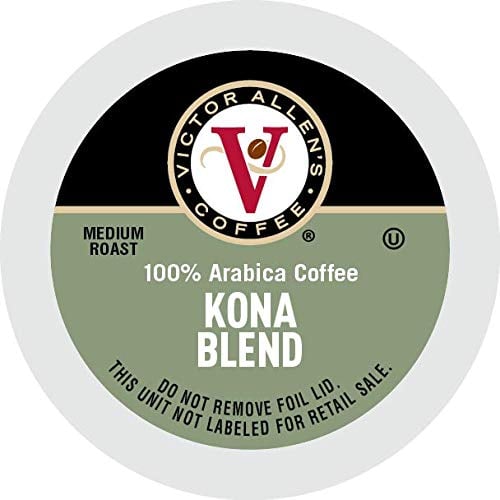 Book Cover Victor Allen's Coffee K Cups, Kona Blend Single Serve Medium Roast Coffee, 80 Count, Keurig 2.0 Brewer Compatible