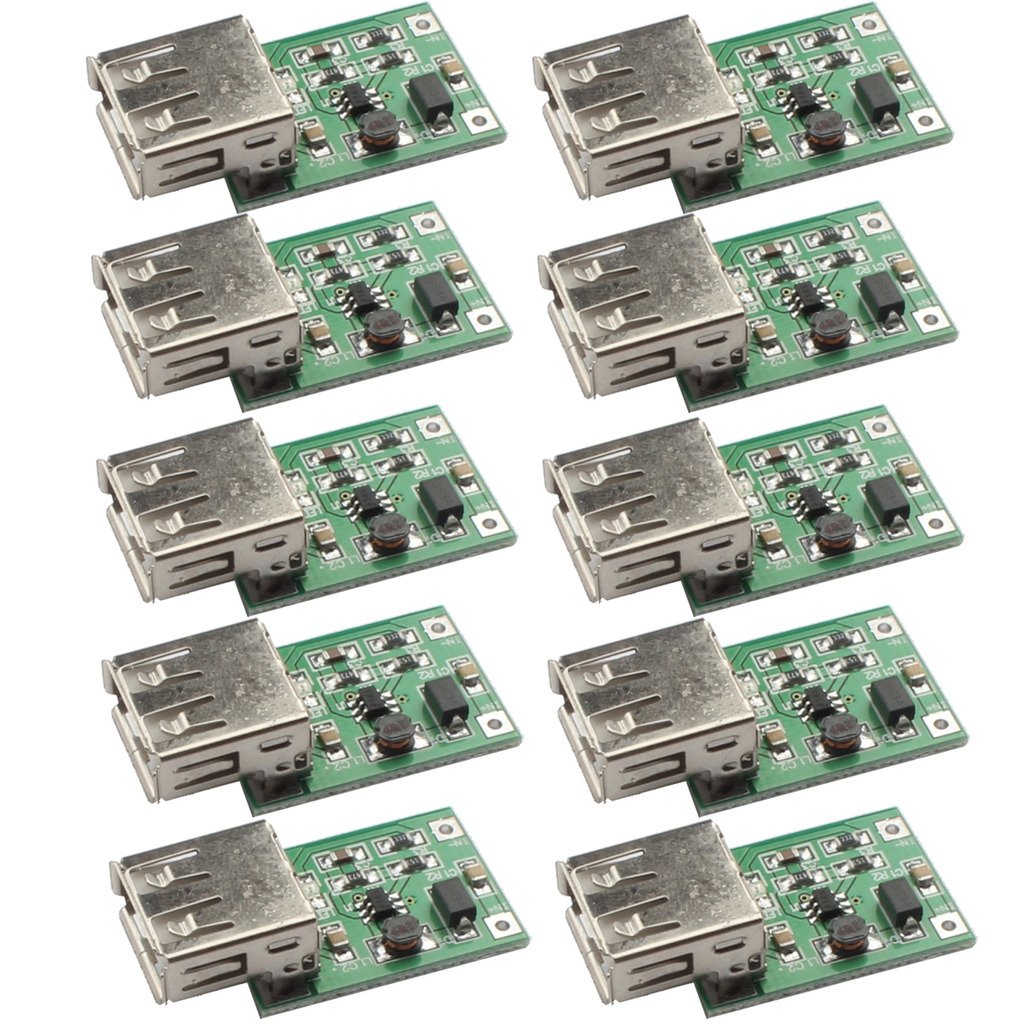 Book Cover DAOKI 10PCS PFM Control DC-DC Converter Step Up Boost Module 600MA USB Charger 0.9V-5V to 5V Power Supply Module