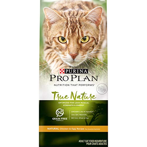 Book Cover Purina Pro Plan Dry Cat Food, True Nature, Grain Free Formula, Chicken & Egg Recipe, 6-Pound, Pack of 1